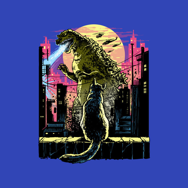 Watching The Kaiju-None-Drawstring-Bag-zascanauta