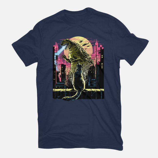 Watching The Kaiju-Mens-Basic-Tee-zascanauta