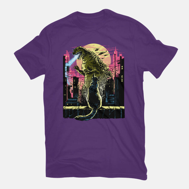 Watching The Kaiju-Mens-Basic-Tee-zascanauta