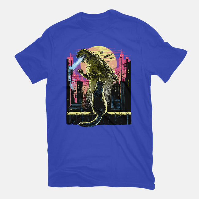 Watching The Kaiju-Mens-Basic-Tee-zascanauta