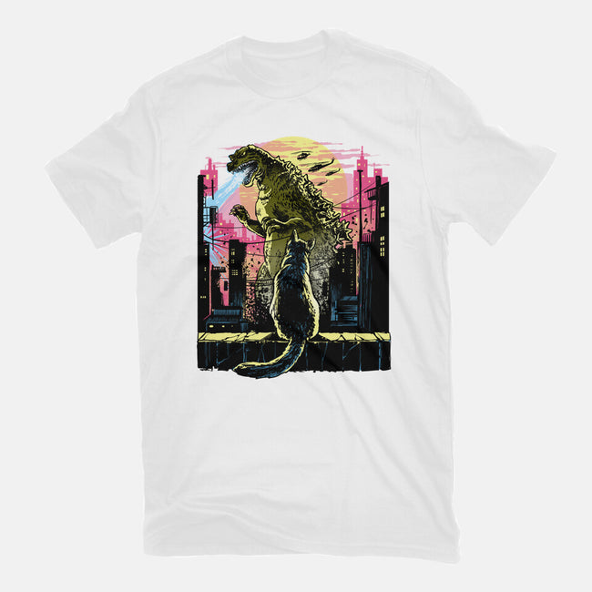 Watching The Kaiju-Mens-Basic-Tee-zascanauta