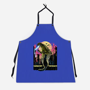 Watching The Kaiju-Unisex-Kitchen-Apron-zascanauta