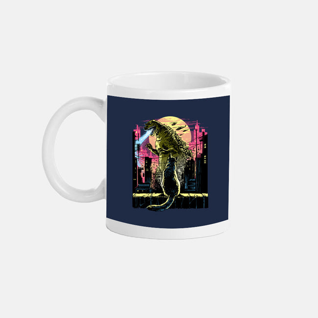 Watching The Kaiju-None-Mug-Drinkware-zascanauta