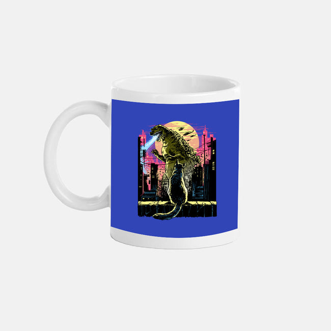Watching The Kaiju-None-Mug-Drinkware-zascanauta