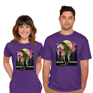 Watching The Kaiju-Mens-Basic-Tee-zascanauta