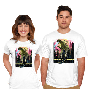 Watching The Kaiju-Mens-Basic-Tee-zascanauta