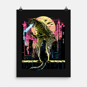 Watching The Kaiju-None-Matte-Poster-zascanauta