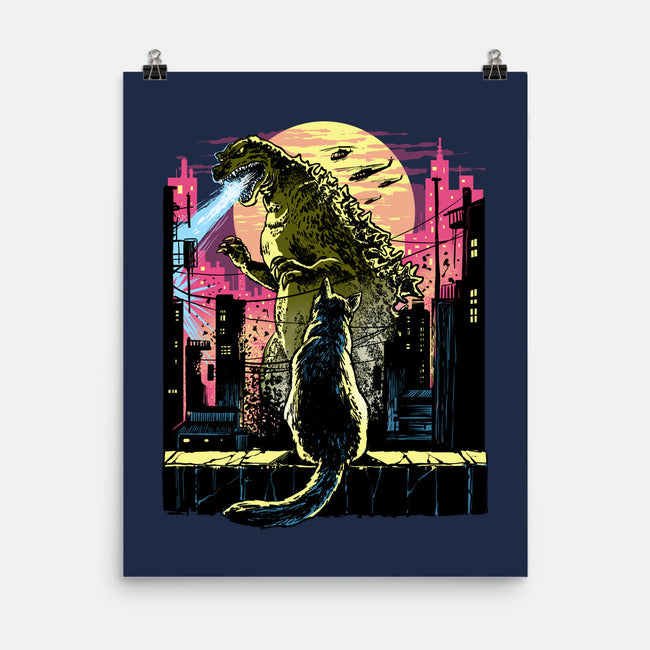 Watching The Kaiju-None-Matte-Poster-zascanauta