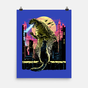 Watching The Kaiju-None-Matte-Poster-zascanauta