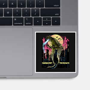Watching The Kaiju-None-Glossy-Sticker-zascanauta