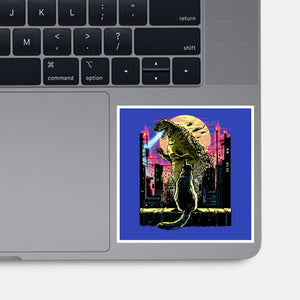 Watching The Kaiju-None-Glossy-Sticker-zascanauta