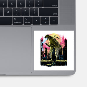 Watching The Kaiju-None-Glossy-Sticker-zascanauta