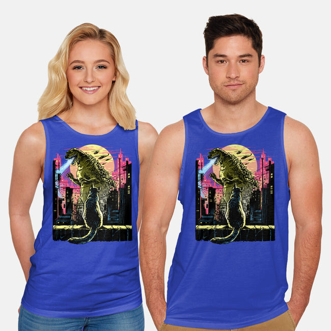 Watching The Kaiju-Unisex-Basic-Tank-zascanauta