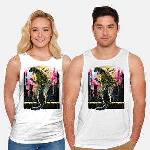 Watching The Kaiju-Unisex-Basic-Tank-zascanauta