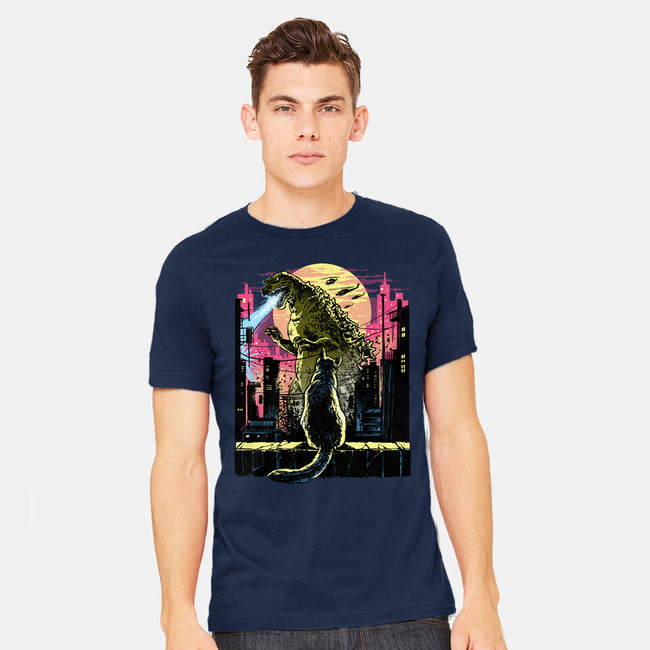Watching The Kaiju-Mens-Heavyweight-Tee-zascanauta