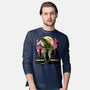 Watching The Kaiju-Mens-Long Sleeved-Tee-zascanauta