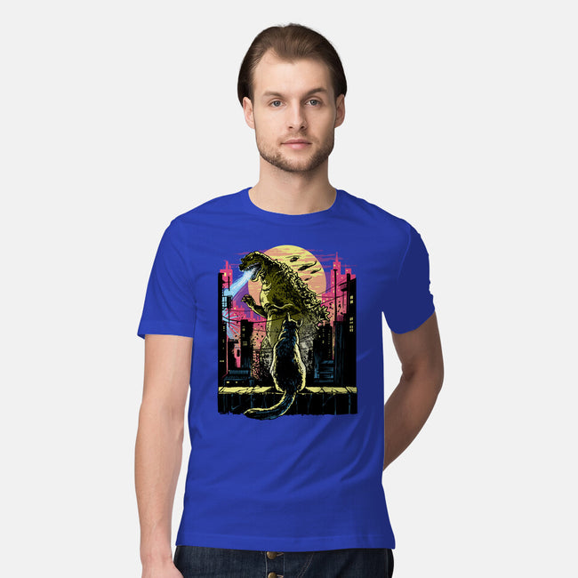 Watching The Kaiju-Mens-Premium-Tee-zascanauta