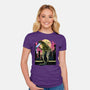 Watching The Kaiju-Womens-Fitted-Tee-zascanauta