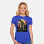 Watching The Kaiju-Womens-Fitted-Tee-zascanauta