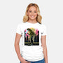 Watching The Kaiju-Womens-Fitted-Tee-zascanauta