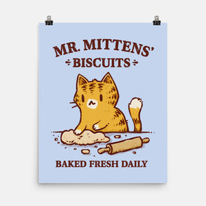 Mr. Mittens' Biscuits-None-Matte-Poster-kg07