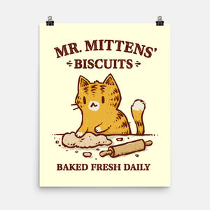 Mr. Mittens' Biscuits-None-Matte-Poster-kg07