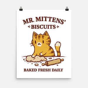 Mr. Mittens' Biscuits-None-Matte-Poster-kg07