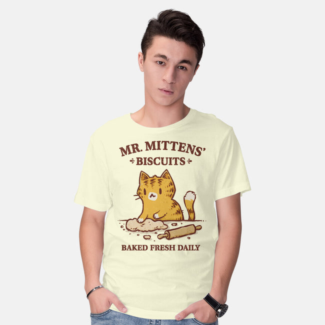 Mr. Mittens' Biscuits-Mens-Basic-Tee-kg07