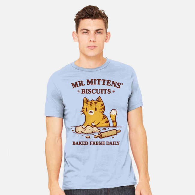 Mr. Mittens' Biscuits-Mens-Heavyweight-Tee-kg07