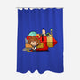 Something Something Mash X-None-Polyester-Shower Curtain-DrawnByBryan