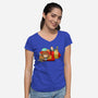 Something Something Mash X-Womens-V-Neck-Tee-DrawnByBryan