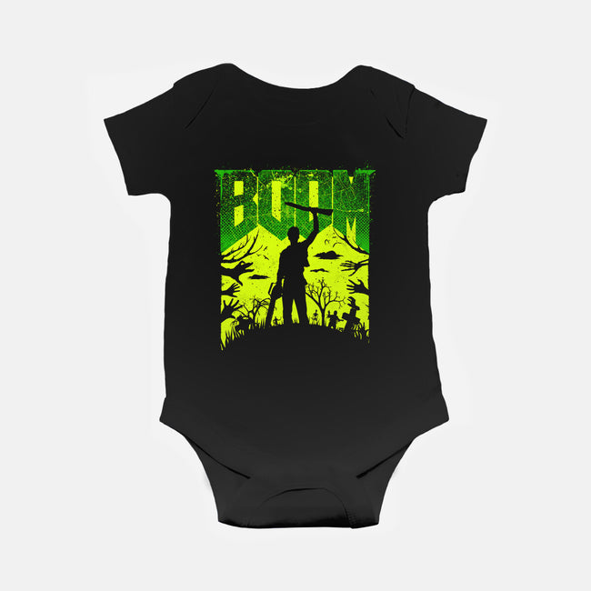 This Is My Boomstick Spooky Edition-Baby-Basic-Onesie-rocketman_art