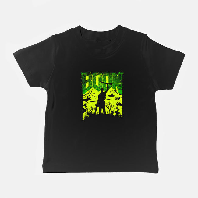 This Is My Boomstick Spooky Edition-Baby-Basic-Tee-rocketman_art