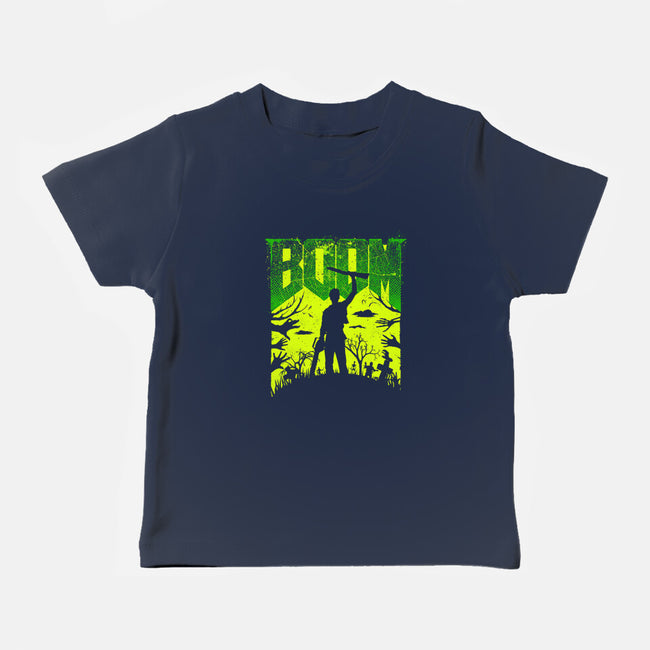 This Is My Boomstick Spooky Edition-Baby-Basic-Tee-rocketman_art