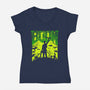 This Is My Boomstick Spooky Edition-Womens-V-Neck-Tee-rocketman_art