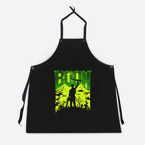 This Is My Boomstick Spooky Edition-Unisex-Kitchen-Apron-rocketman_art