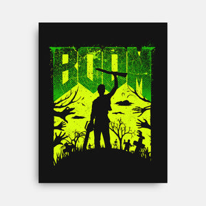 This Is My Boomstick Spooky Edition-None-Stretched-Canvas-rocketman_art