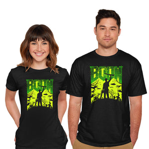 This Is My Boomstick Spooky Edition-Mens-Basic-Tee-rocketman_art