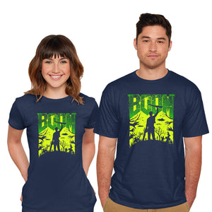 This Is My Boomstick Spooky Edition-Mens-Basic-Tee-rocketman_art
