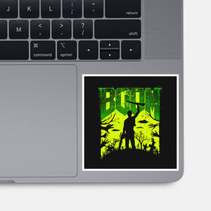 This Is My Boomstick Spooky Edition-None-Glossy-Sticker-rocketman_art
