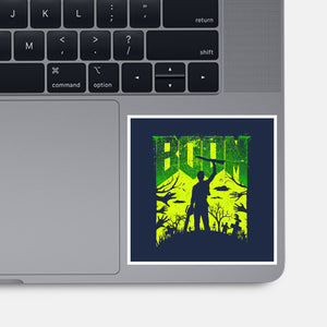 This Is My Boomstick Spooky Edition-None-Glossy-Sticker-rocketman_art