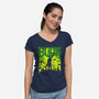 This Is My Boomstick Spooky Edition-Womens-V-Neck-Tee-rocketman_art
