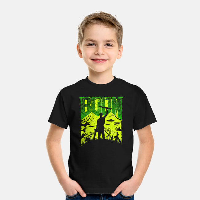 This Is My Boomstick Spooky Edition-Youth-Basic-Tee-rocketman_art