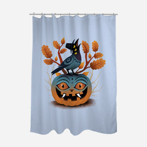 Halloween Derpy-None-Polyester-Shower Curtain-dandingeroz