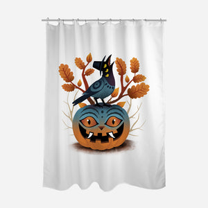 Halloween Derpy-None-Polyester-Shower Curtain-dandingeroz