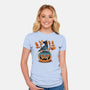 Halloween Derpy-Womens-Fitted-Tee-dandingeroz