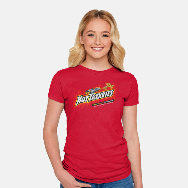 Hot Trekkies-Womens-Fitted-Tee-NMdesign