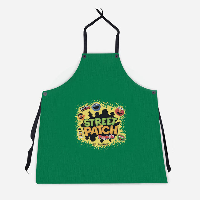 Street Patch Puppets-Unisex-Kitchen-Apron-NMdesign