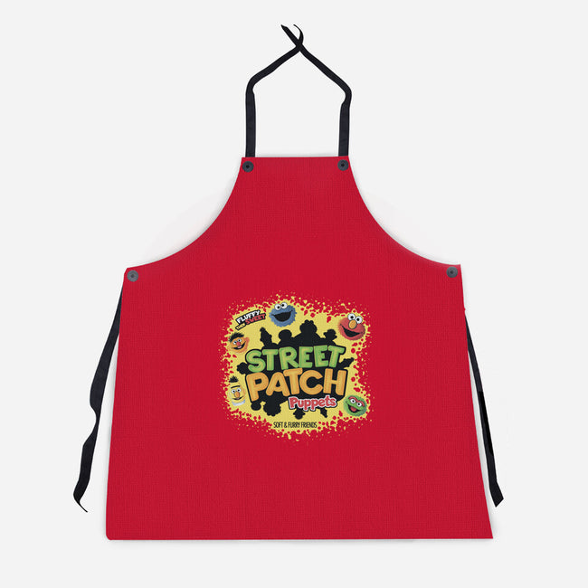 Street Patch Puppets-Unisex-Kitchen-Apron-NMdesign