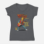 The Time Travelers Band-Womens-V-Neck-Tee-P1yu5h